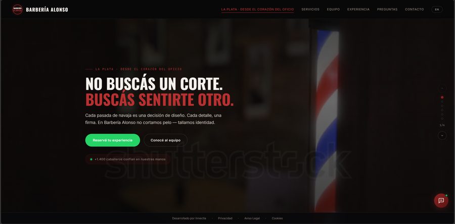 Web de Barbería Alonso