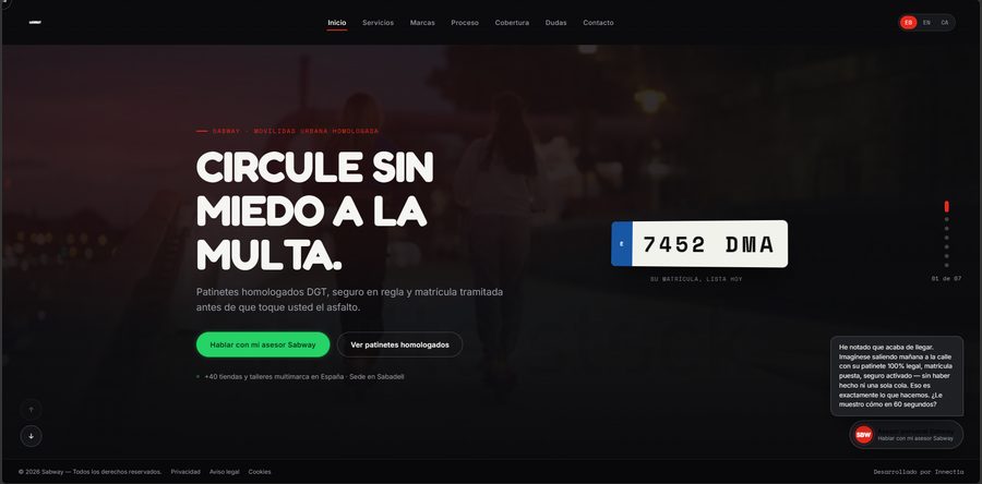 Web de Sabway